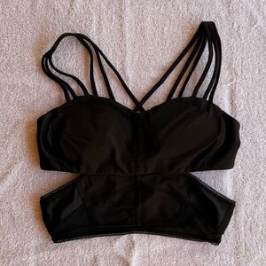 Lululemon Elegant Black Dance Strappy Sports Bra Size 4
